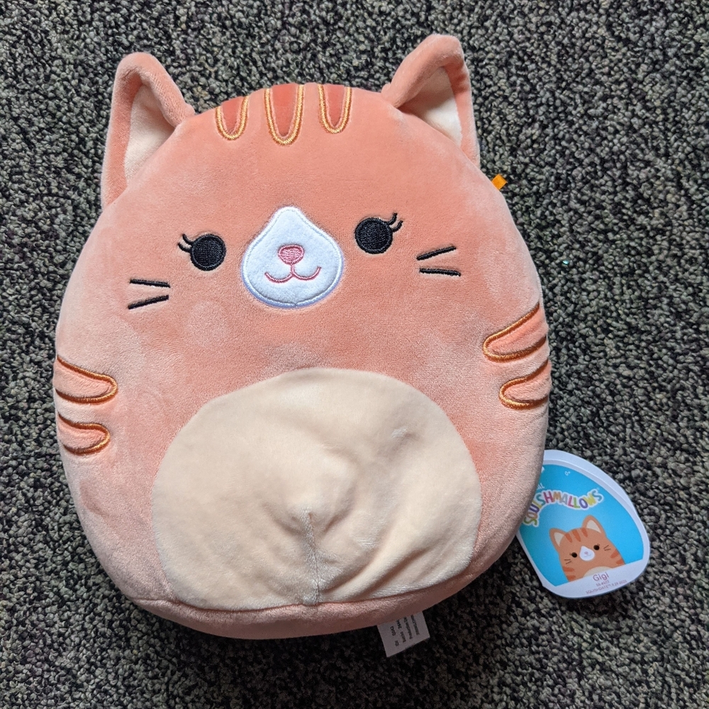 8 inch GIGI SQUISHMALLOW TABBY CAT